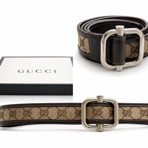 Gucci Brown Leather Belt for Men